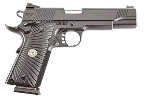 Picture of Wilson Combat CQBFS9A 1911 CQB Full Size Frame 9mm Luger 10+1 5" Match Grade Barrel, Black Serrated Carbon Steel Slide, Black Armor-Tuff Carbon Steel Frame w/Beavertail, Black G10 Starburst Grip