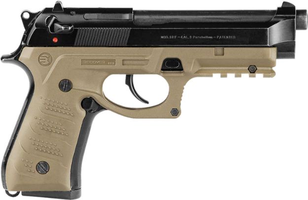 Picture of Recover Tactical BC2-02 Grip & Rail System  Tan Polymer Picatinny for Most Beretta 92 & M9 Models