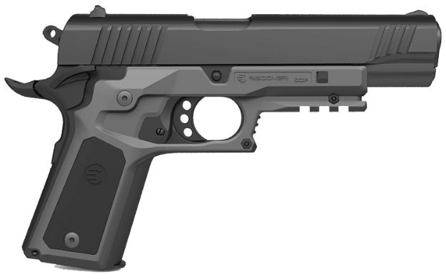 Picture of Recover Tactical CC3P0401 Frame Grip  Gray Polymer Frame with Interchangeable Black & Gray Panels for Standard Frame 1911