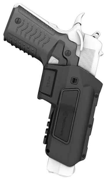 Picture of Recover Tactical HC11AR01 HC11 Holster OWB Black Polymer Belt Fits 1911 Right Hand