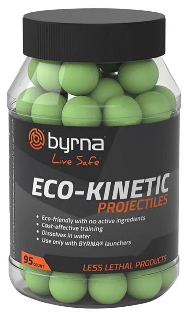 Picture of Byrna Technologies RB68403 ECO-Kinetic  95ct Green Water Soluble Projectile Compatible w/ Byrna Launchers