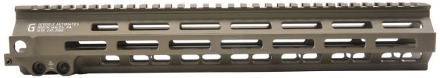 Picture of Geissele Automatics 05285S Super Modular Rail MK8 13.50" M-LOK, Desert Dirt Aluminum for AR Platform, Barrel Nut Included