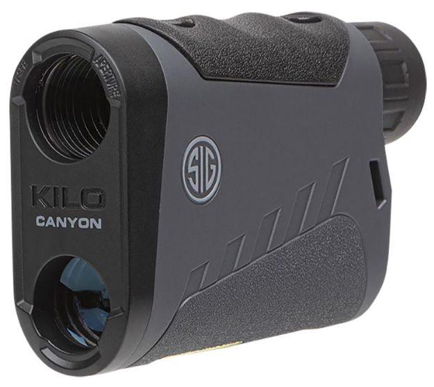 Picture of Sig Sauer Electro-Optics SOKCN606 Kilo Canyon Monocular Laser Rangefinder Black/Gray Black Rubber Armor 6x22mm 3000 yds Max Distance LED Display