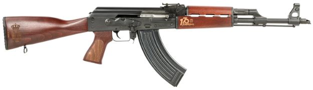 Picture of Zastava Arms Usa ZR7762SRA ZPAPM70 170th Anniversary 7.62x39mm 16.30" 30+1, Black Barrel/Rec, Gold Engraved Serbian Red Wood Furniture