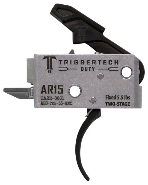 Picture of TriggerTech AH0TDB55NNC Duty Mil-Spec Two-Stage Curved 5.5 lbs Draw Weight Fits AR-15