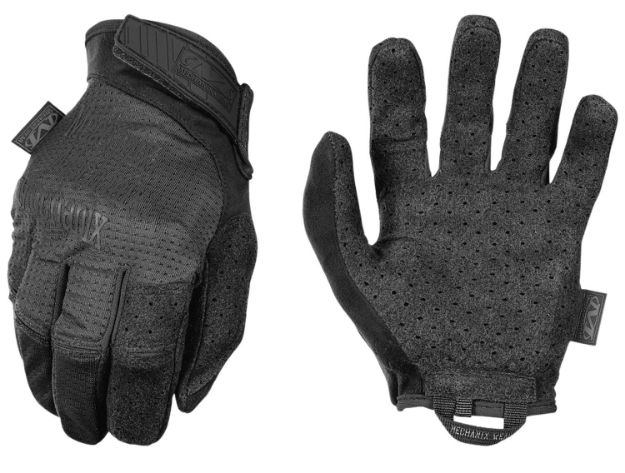 Picture of Mechanix Wear MSV55008 Specialty Vent Covert Black Suede Small Velcro Closure