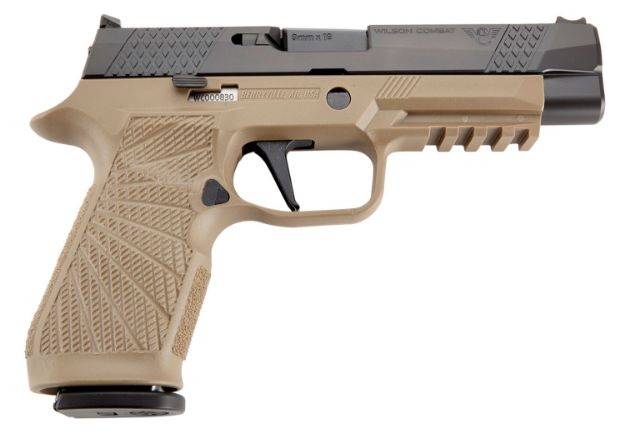 Picture of Wilson Combat SIGWCP320F9TATS P320  9mm Luger 4.70" 17+1 Tan Black DLC Stainless Steel Slide Tan Polymer Grip