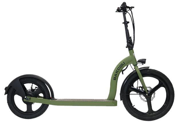 Picture of Bakcou E-bikes S-MB-R Badger  Sage Green 36V/350W Motor, 15 mph Speed