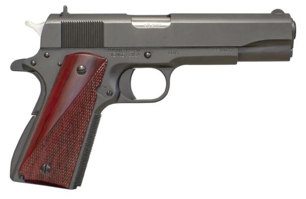 Picture of Fusion Firearms 1911GOVERNMENT45 1911 Freedom Government GI 45 ACP 5" 8+1, Black, Beavertail Frame, Serrated Military Style Black Slide, Red Cocobolo Grip, 70 Series Design