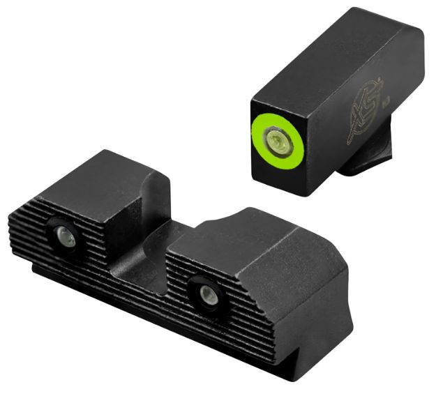 Picture of XS Sights GLR201P6G R3D 2.0 Night Sights fits Glock  Black | Green Tritium Green Outline Front Sight Green Tritium  Rear Sight