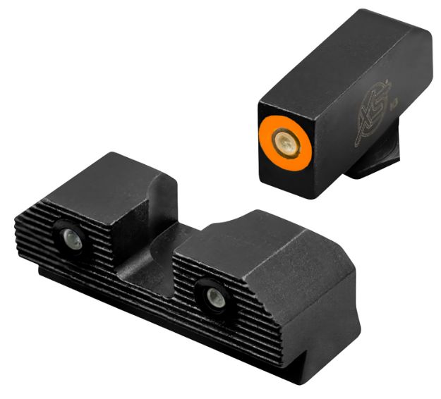 Picture of XS Sights GLR201P6N R3D 2.0 Night Sights fits Glock  Black | Green Tritium Orange Outline Front Sight Green Tritium  Rear Sight