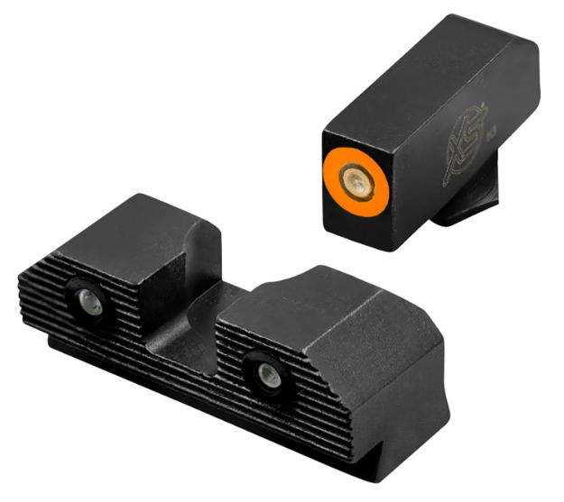 Picture of XS Sights GLR203P6N R3D 2.0 Night Sights fits Glock  Black | Green Tritium Orange Outline Front Sight Green Tritium  Rear Sight