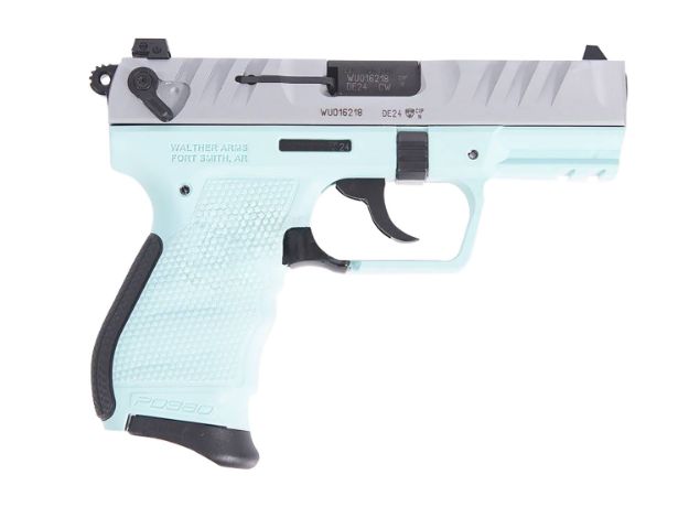 Picture of Walther Arms 5050525 PD380  380 ACP 9rd 3.70" Nickel Steel Slide Angel Blue Ambidextrous