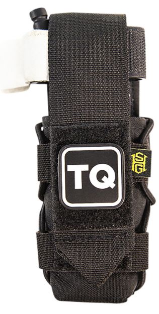 Picture of High Speed Gear 11TQ00BK TACO  Tourniquet Pouch, Black Nylon with Velcro Closure, Fits MOLLE, Compatible with Most Windlass-Style Tourniquets, Includes TQ Patch