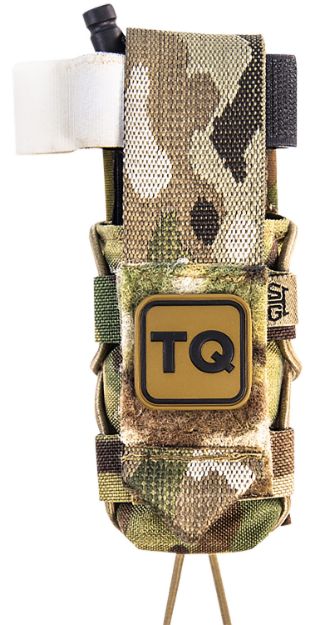 Picture of High Speed Gear 11TQ00MC TACO  Tourniquet Pouch, Multi-Cam Nylon with Velcro Closure, Fits MOLLE, Compatible with Most Windlass-Style Tourniquets, Includes TQ Patch