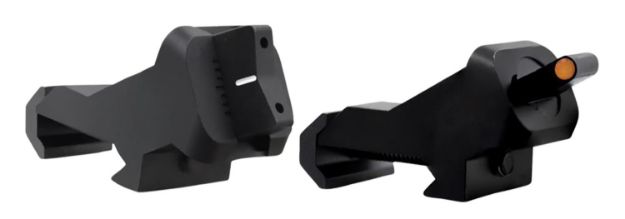 Picture of XS Sights AR00081N XTI2 45 Degree Offset BUIS Non-Tritium Set  Black Orange Front White Stripe Rear for AR-15