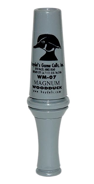 Picture of Haydel's Game Calls WM07 Magnum  Open Call Single Reed Wood Duck Sounds Attracts Ducks Gray Acrylic