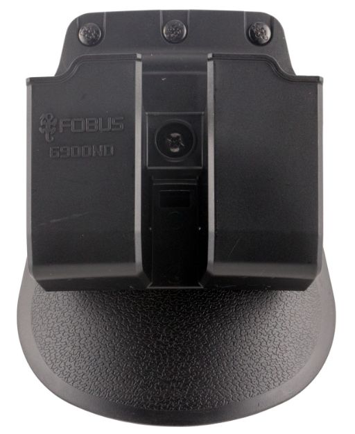 Picture of Fobus 6900NDP Double Mag Pouch  Black Polymer Paddle Compatible w/ Double Stack Compatible w/ Glock Compatible w/ HK USP