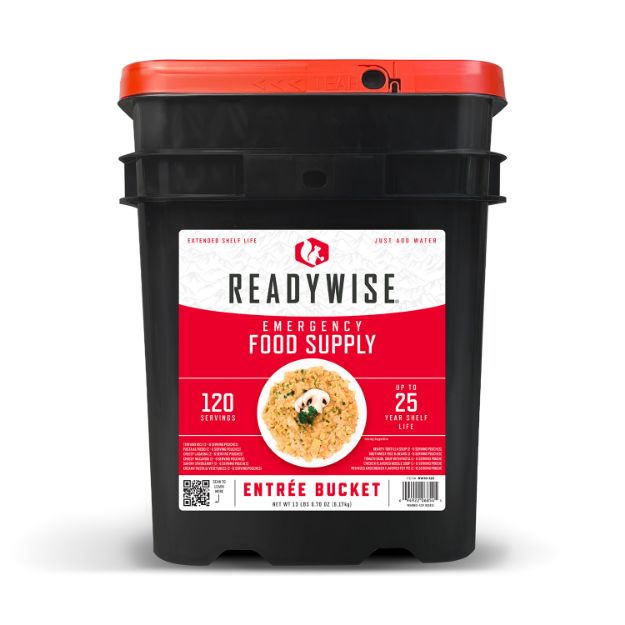 Picture of ReadyWise RW01120 Grab N Go Bucket Freeze Dried Entrees 120 Servings Per Bucket