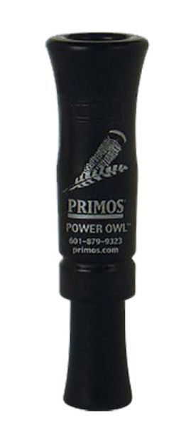 Picture of Primos 331 Power Owl Locator Open Call Owl Sounds Barred Owl Sounds Attracts Turkeys Black Acrylic