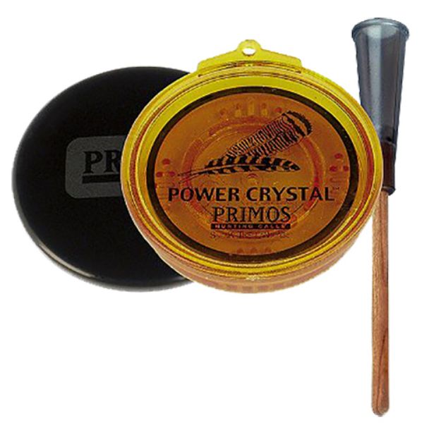 Picture of Primos 217 Power Crystal Turkey Friction Call Turkey Hen Sounds Attracts Turkeys Multi Color Crystal/Wood