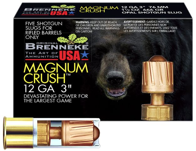 Picture of Brenneke SL123CMR Magnum Crush  12Gauge 3" 1 1/2oz Slug Shot 5 Per Box/50 Case