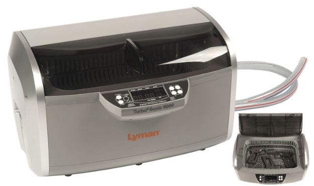 Picture of Lyman 7631725 Ultrasonic Case Cleaner Turbo Sonic 6000 Multi-Caliber