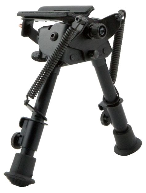 Picture of Harris Bipods BRS Swivel BR Swivel Stud, 6-9", Black Steel/Aluminum, Rubber Feet