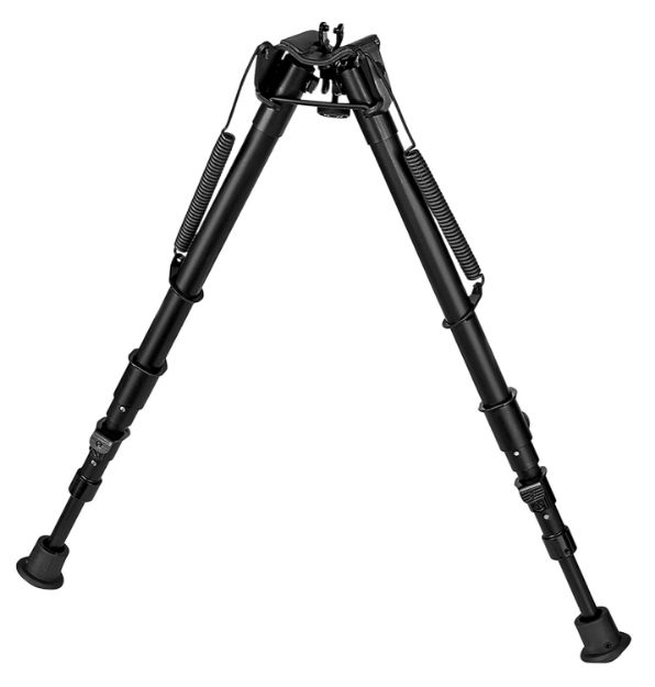 Picture of Harris Bipods 25C1A2 Non-Swivel 25C Swivel Stud, 13.50-27", Black Steel/Aluminum, Rubber Feet