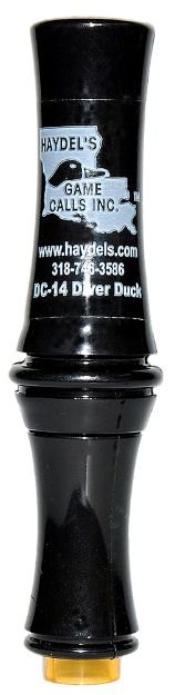 Picture of Haydel's Game Calls DC14 Diver Duck  Open Call Attracts Ducks Black Acrylic