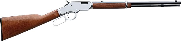 Picture of Taylors & Company 550223 Uberti Scout 22 LR Caliber with 14+1 Capacity, 19" Blued Barrel, Chrome-Plated Metal Finish & Walnut Stock Right Hand (Full Size)