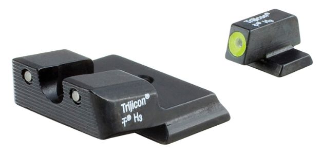 Picture of Trijicon 600721 HD Night Sights  Green/Tritium Yellow Outline Front Sight-Green Tritium Black Outline Rear Sight Smith & Wesson M&P Shield/M&P Shield Plus