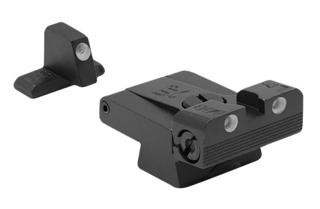 Picture of Meprolight USA 215163101 Tru-Dot Adjustable Sights  Green Tritium White Outline Front Sight-Green Tritium White Outline Rear Sight H&K USP Full Size/Compact