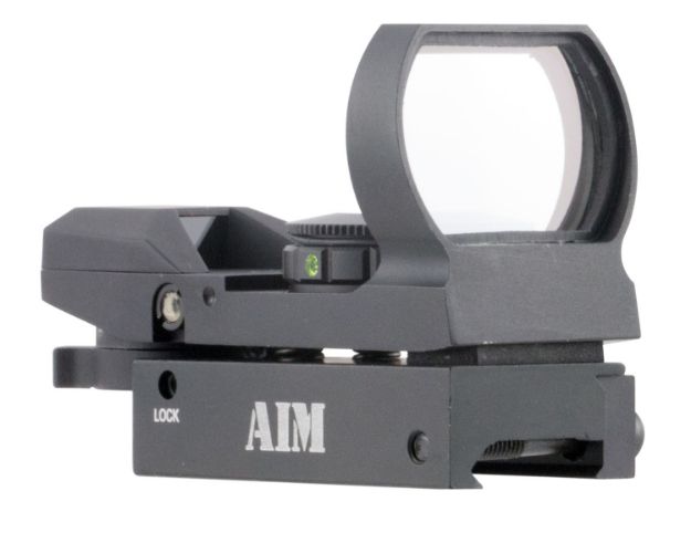 Picture of Aim Sports RT4WF1 Reflex Sight Warfare Edition Matte Black 1x 24mm x 34mm Red/Green Multi Reticle