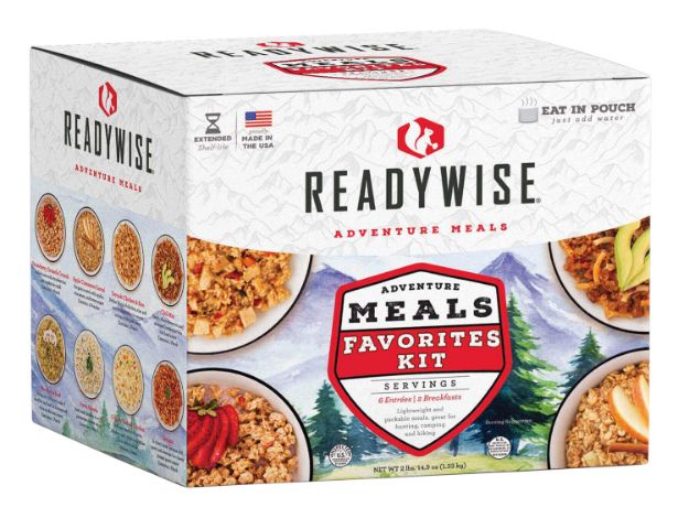 Picture of ReadyWise RW05913 Outdoor Food Kit Meal Favorites Kit 9 Servings Includes 6 Entrees and 3 Breakfasts