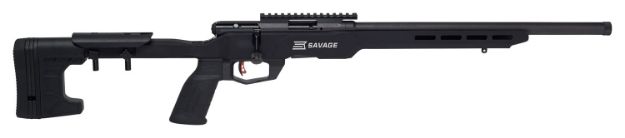 Picture of Savage Arms 70248 B22 Precision Full Size Bolt Action 22 LR 10+1 18" Barrel, Matte Black Metal Finish & Adjustable MDT ACC Aluminum Chassis Matte Black Stock