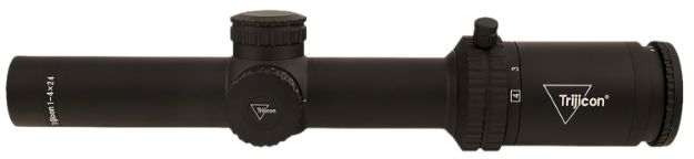 Picture of Trijicon 2900011 Credo  Matte Black 1-4x24mm 30mm Tube LED Illuminated Red MRAD Ranging Reticle