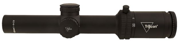 Picture of Trijicon 2900012 Credo  Matte Black 1-4x24mm 30mm Tube LED Illuminated Green MRAD Ranging Reticle