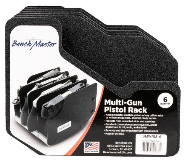 Picture of BenchMaster BMWRM16 WeaponRac  Kydex Holds 6 Handguns