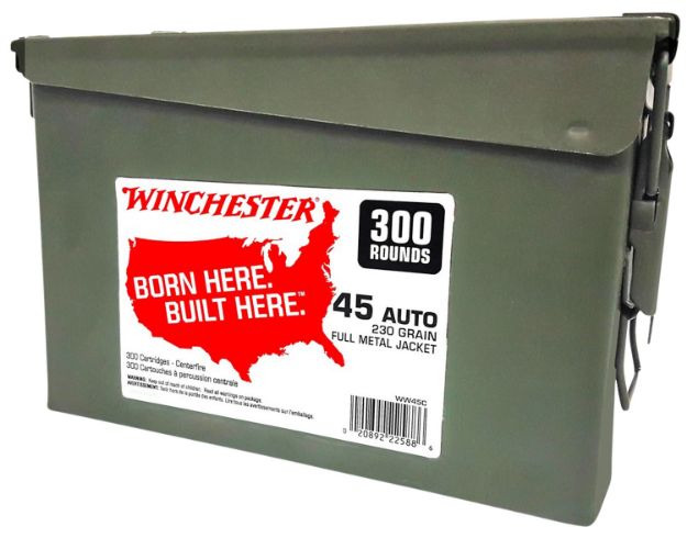 Picture of Winchester Ammo WW45C USA Ammo Can 45ACP 230gr Full Metal Jacket 300 Per Box/2 Case