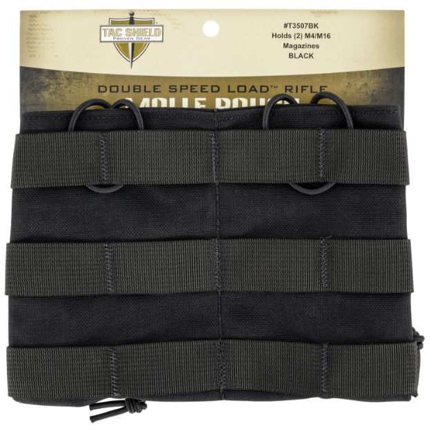 Picture of Tacshield T3507BK Speed Load Double Rifle Double 1000D Nylon MOLLE