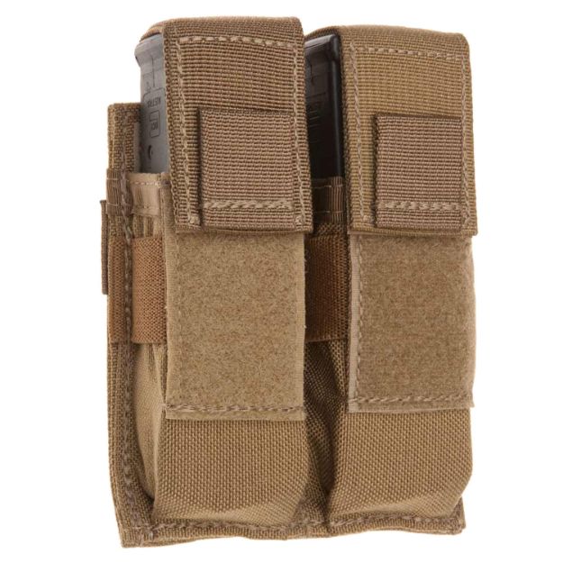 Picture of Tacshield T3602CY Universal Double Pistol Double Coyote 1000D Nylon MOLLE