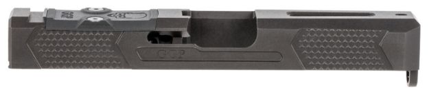 Picture of Grey Ghost Precision GGP193OCV4 GGP19 Version 4 Slide Compatible w/Glock G19 Gen3, Milled For Trijicon RMR & Leupolld Deltapoint Pro, 17-4 Stainless Steel w/Black Nitride Finish