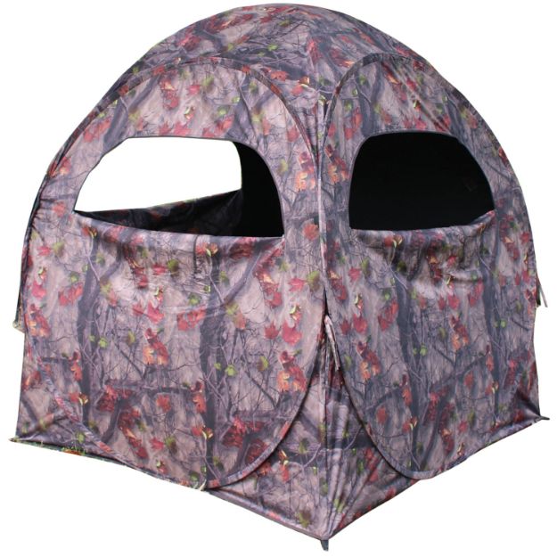 Picture of HME HMESS75 Spring Steel 75 Ground Blind Camo Polyester