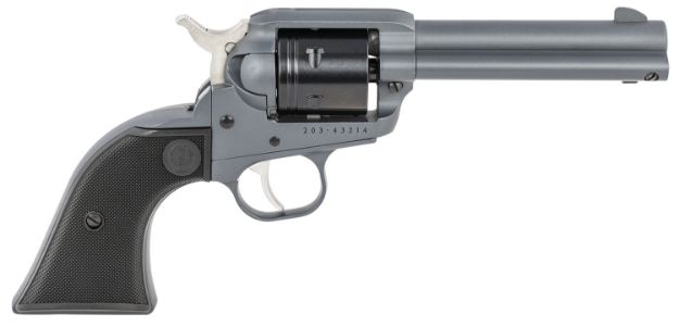 Picture of Ruger 2022 Wrangler  22 LR 6rd 4.62" Barrel, Exclusive Stone Gray Cerakote  Barrel & Frame, Black Cerakote Cylinder, Checkered Synthetic Grip On A Single Six Pattern Grip Frame, Transfer Bar Safety