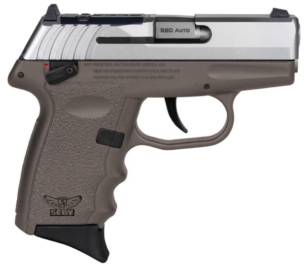 Picture of SCCY Industries CPX4TTDERDRG3 CPX-4 RD 380 ACP 10+1 2.96" Flat Dark Earth Polymer/Serrated Stainless Steel Slide/Finger Grooved Flat Dark Earth Polymer Grip