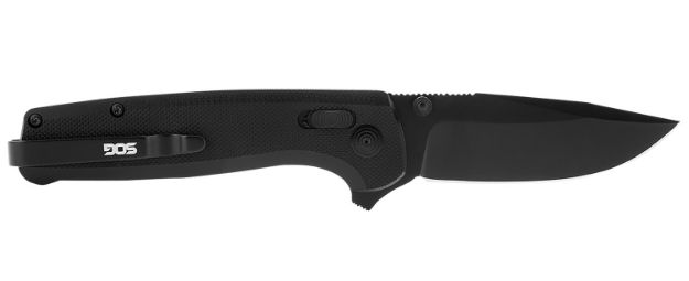 Picture of S.O.G SOGTM1027CP Terminus XR 2.95" Folding Clip Point Plain Black TiNi D2 Steel Blade Black G10 Handle Includes Pocket Clip