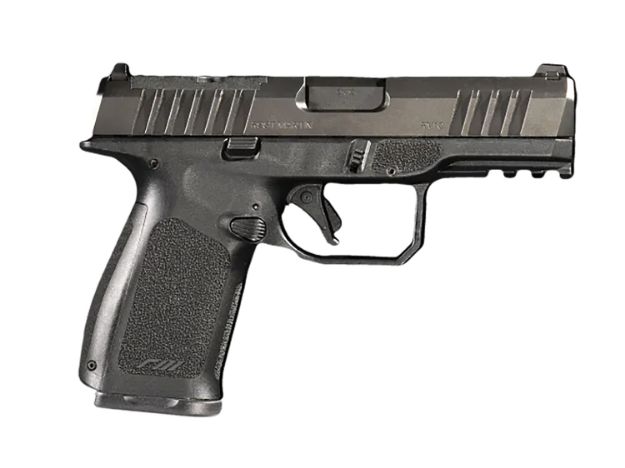 Picture of Rost Martin RM1CBLKOSP10CA RM1C *CA Compliant 9mm 10+1 4" Black Compensated Match Grade Barrel, Black Tenifer Optic Ready/Serrated Steel Slide, Black Textured Grip