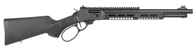 Picture of Smith & Wesson 14195 1854 Stealth Hunter 45 Long Colt 8+1 16.30" Black Armornite Threaded Barrel, Black Anodized Aluminum Receiver w/Picatinny Rail, Fixed w/Textured Grip Panels Black Synthetic Stock