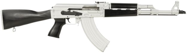 Picture of Zastava Arms Usa ZR7762CSB ZPAPM70  7.62x39mm 30+1 16.30" Black Chrome Lined Steel Barrel, Silver Receiver, Black Polymer Handguard, Fixed Dark Walnut Synthetic Stock